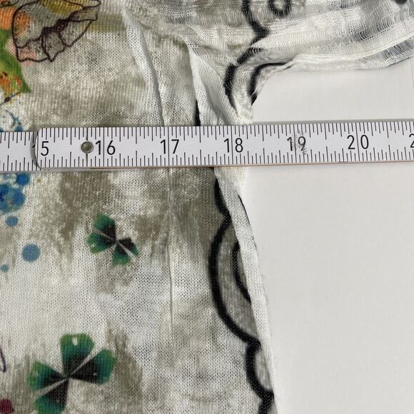 FunSport Women’s S Floral Abstract Tunic Lagenlook Long Sleeve Artsy Boho - Picture 9 of 12